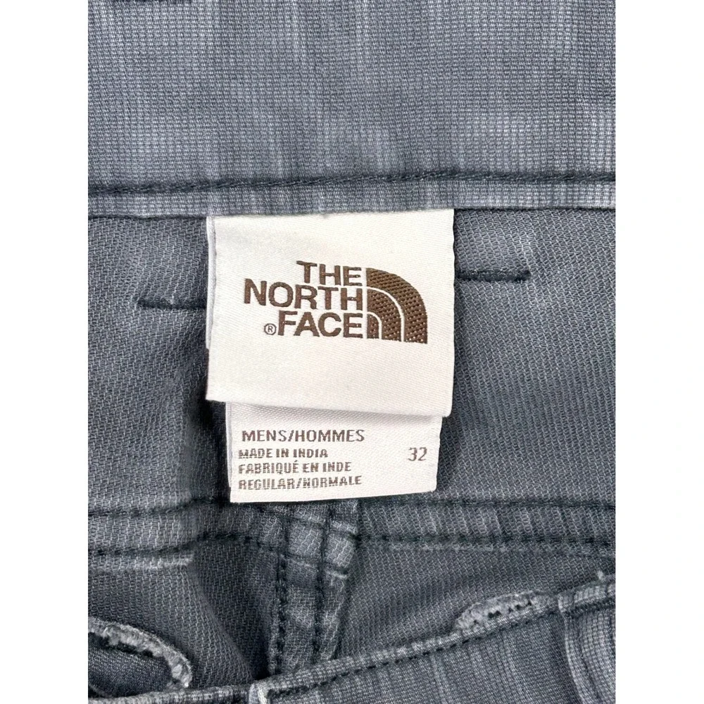 Vintage The North Face Mens 32 Gray Straight Stretch Cotton Pants Micro Cords